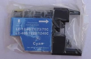 LC 1240XL Cyan, kompatibel patron