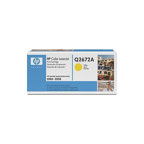 HP Q2672A Y, original toner