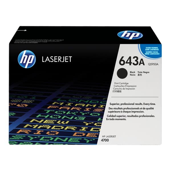 HP 643A Q5950A BK, original toner