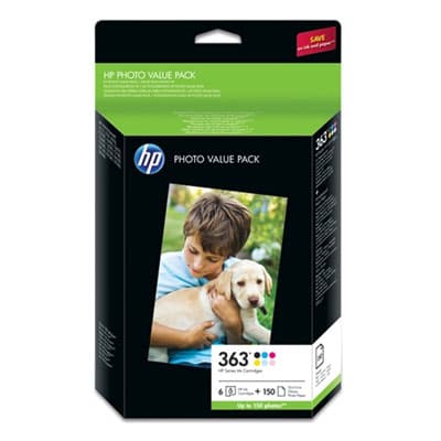Sæt HP 363 BK,C.,M.,Y., LC.,LM., originale patroner
