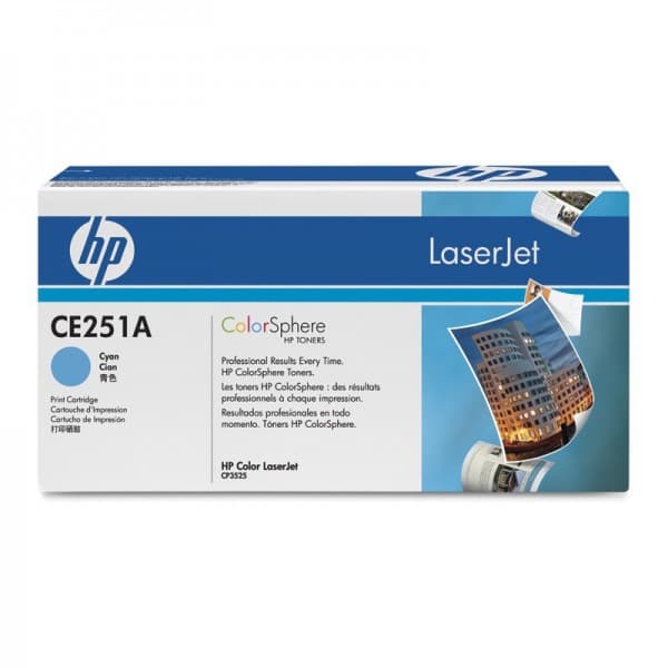 HP CE 251A C, original toner
