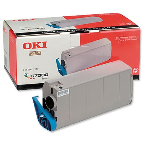 Oki C7100 BK, Original Toner
