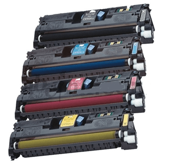 Sæt af Q3960A BK, Q3961A C, Q3962A Y, Q3963A M, kompatible tonere