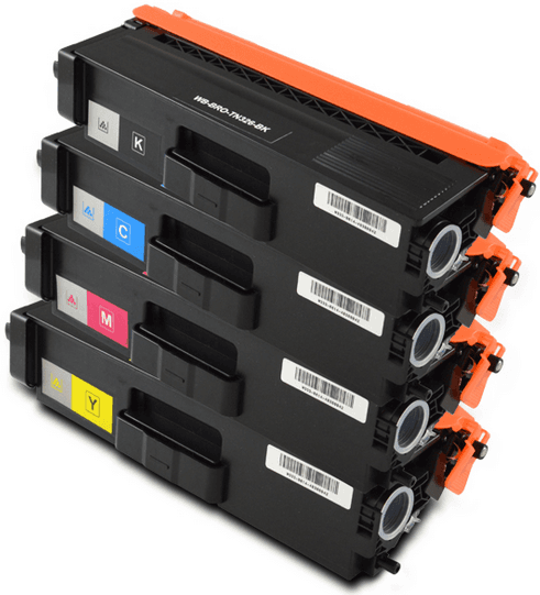TN 326 sæt - 4 stk. - BK,C,M,Y - kompatible lasertoner