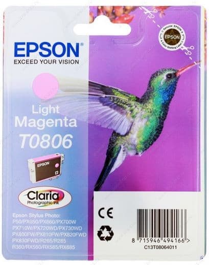 Epson T0806, light magenta,  original blækpatron