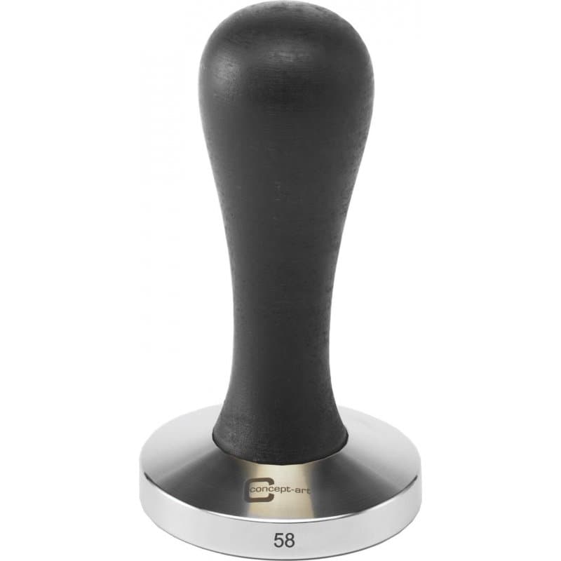 Concept-Art Elegance Tamper - Sort Flad - 58 mm