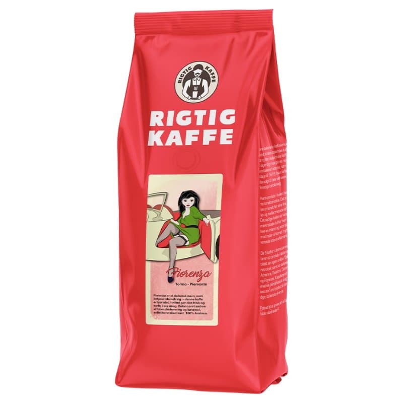 Rigtig Kaffe Fiorenza 500g Hele kaffebønner