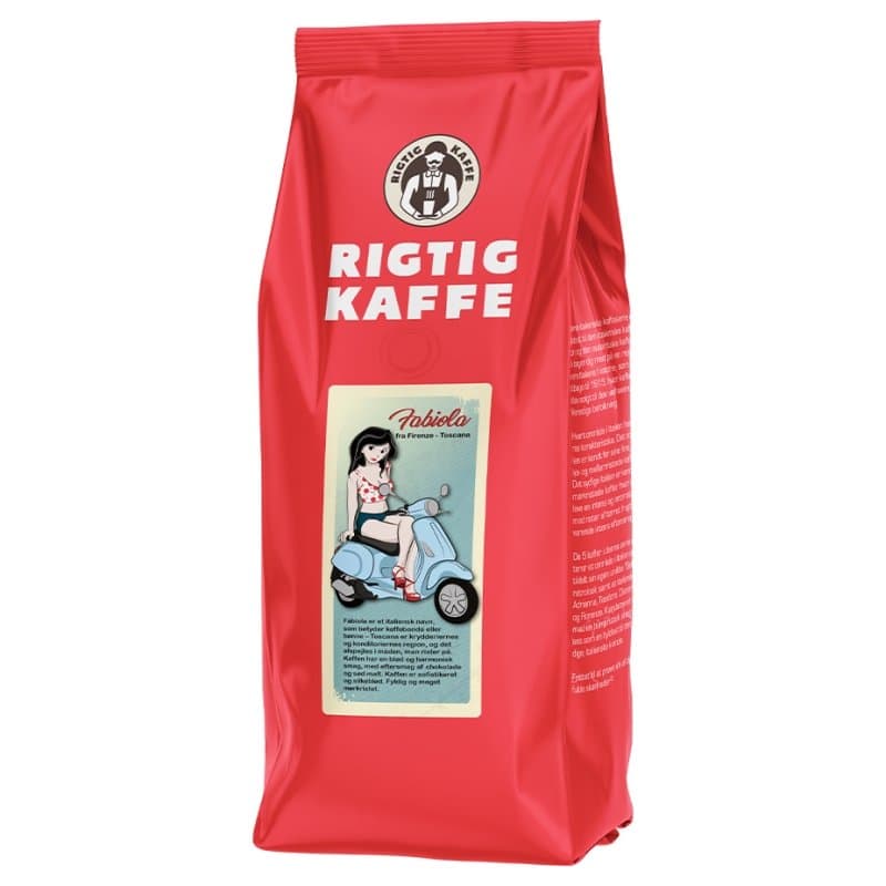 Rigtig Kaffe Fabiola 500g Hele kaffebønner