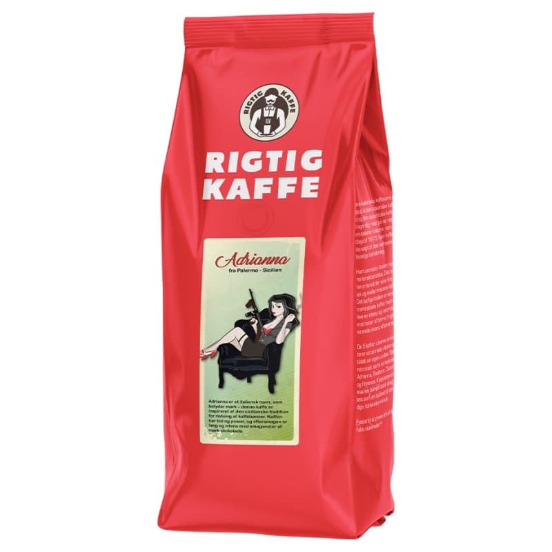Rigtig Kaffe Adrianna 500g Hele kaffebønner