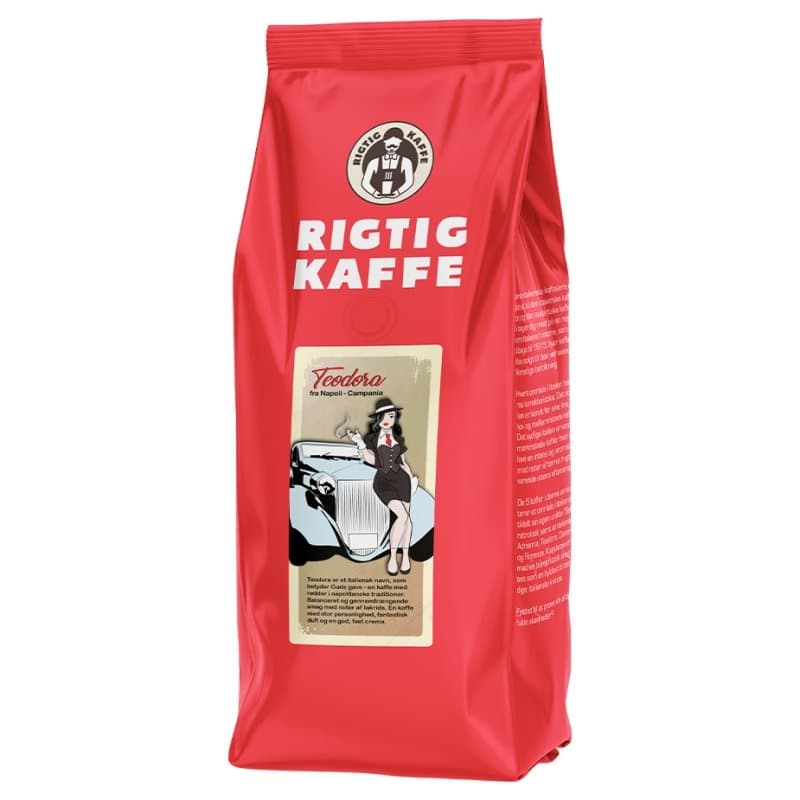 Rigtig Kaffe Teodora 500g Hele kaffebønner