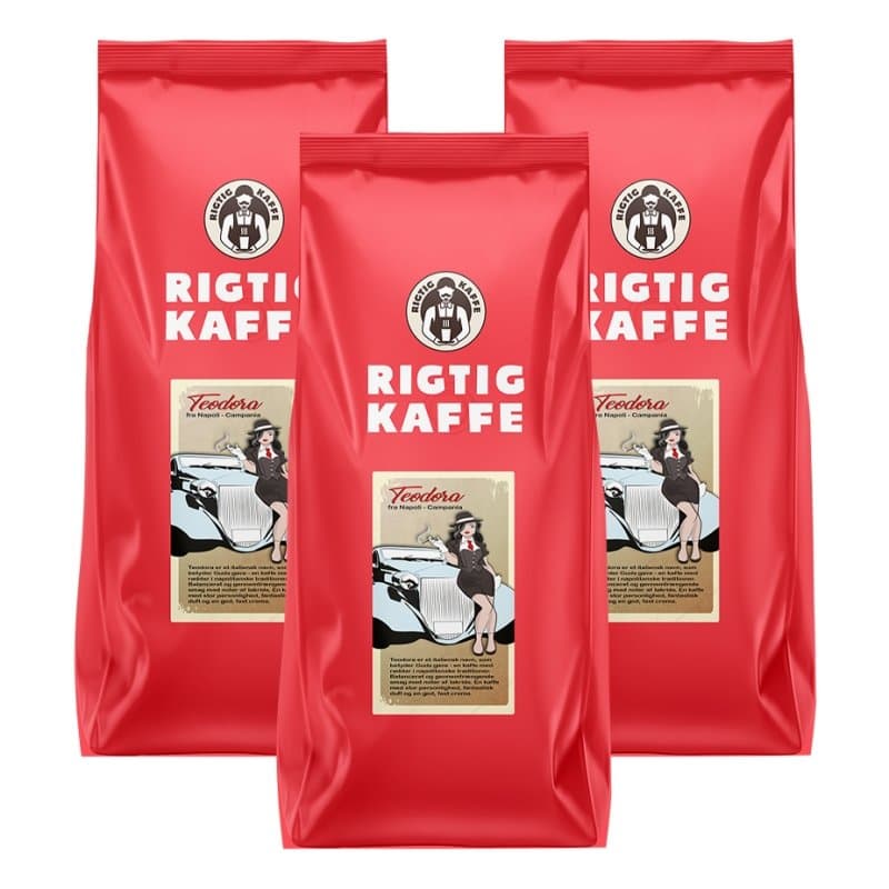 Rigtig Kaffe Teodora 3kg Hele kaffebønner