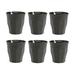 Duralex Picardie Caféglas 9cl 6 st Svart