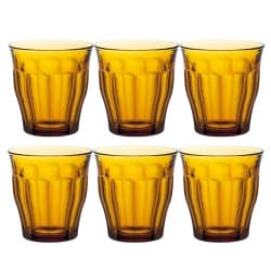 Duralex Picardie Caféglas 25cl Amber 6 st
