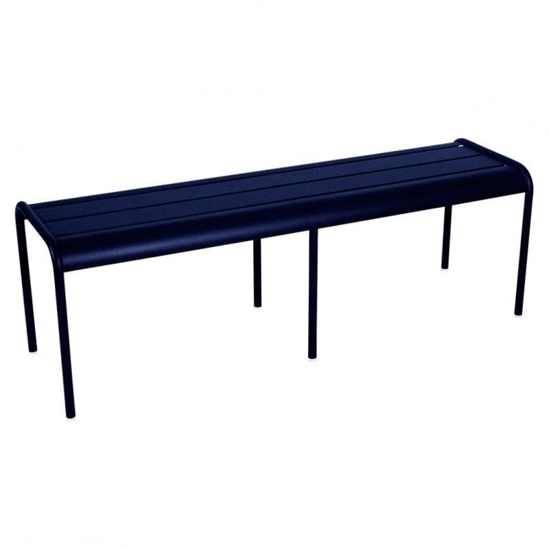 Fermob Luxembourg 3/4 Seater Bench Deep Blue