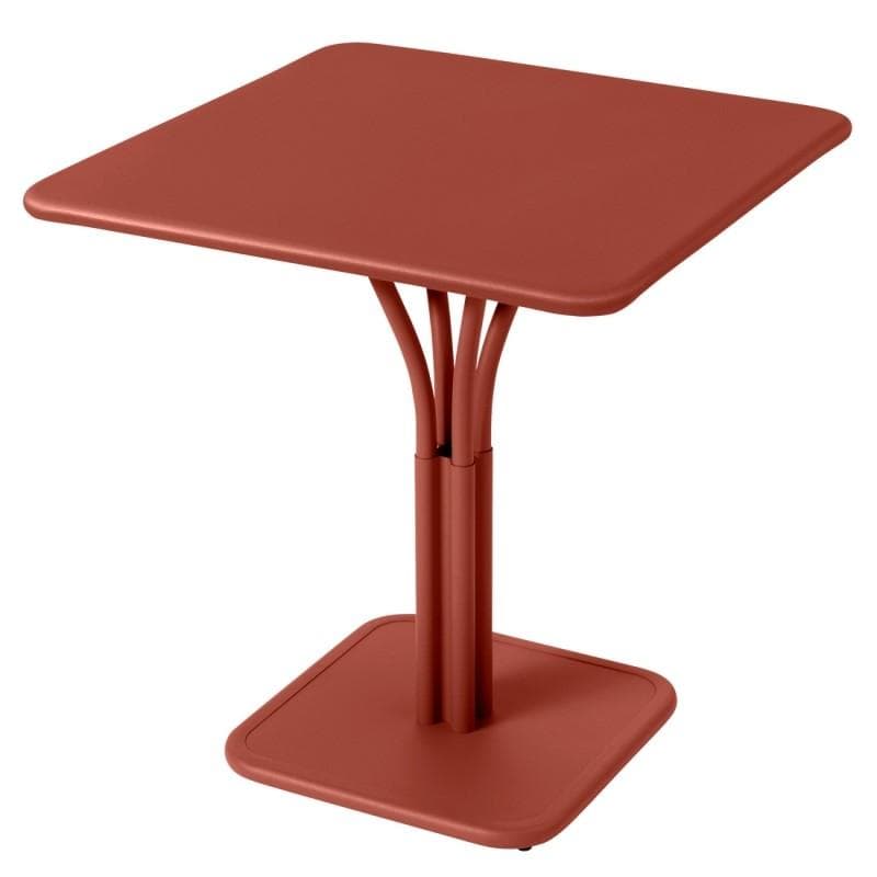 Fermob Luxembourg Pedestal Table 71 x 71 Red Ochre
