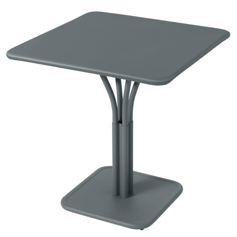 Fermob Luxembourg Pedestal Table 71 x 71 Storm Grey