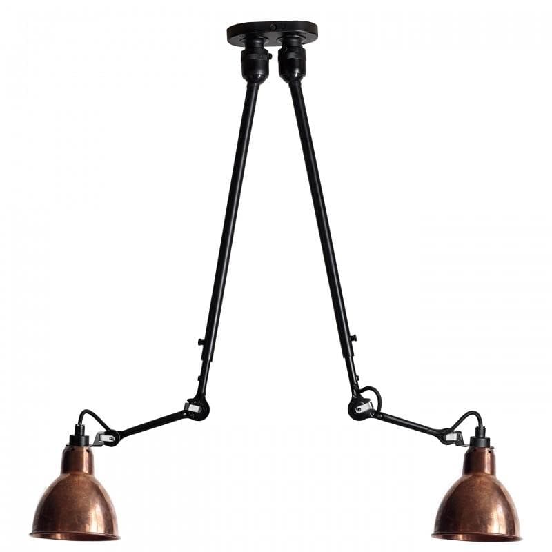 Lampe Gras No. 302 Double Upoleret kobber