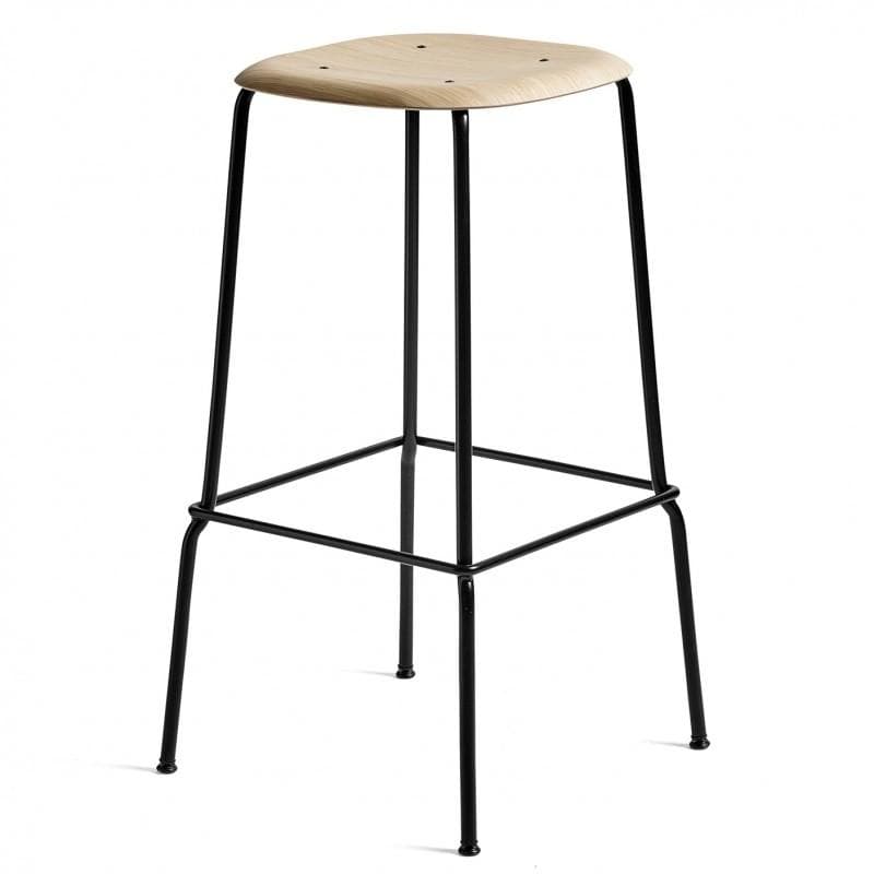 HAY Soft Edge 80 Høj Black Eg, Vandbaseret lak