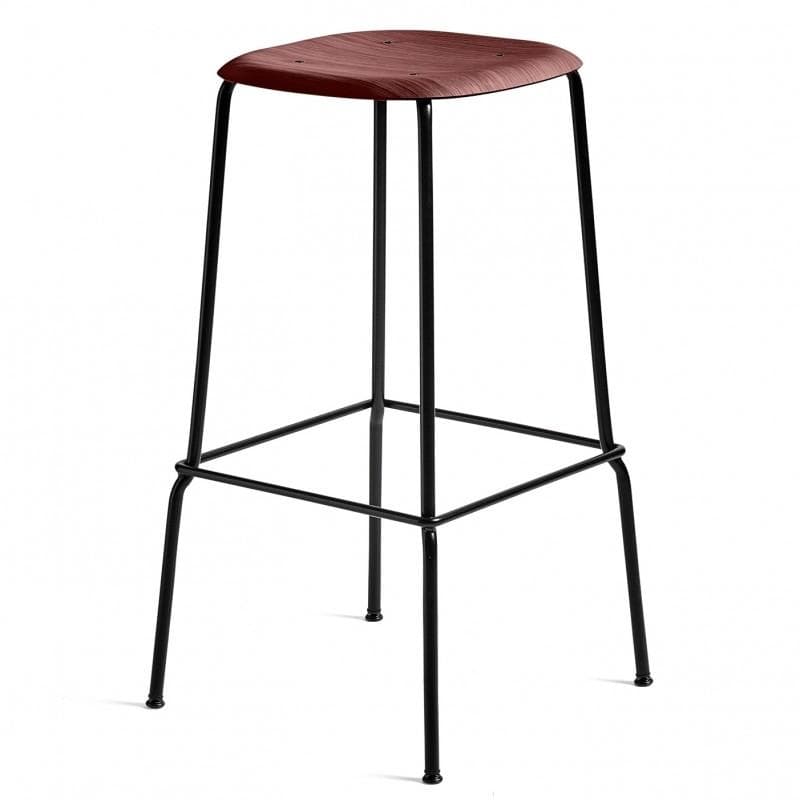 HAY Soft Edge 80 Høj Black Fall red