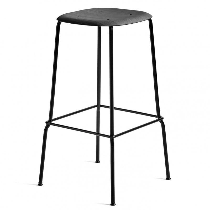 HAY Soft Edge 80 Høj Soft Black Black