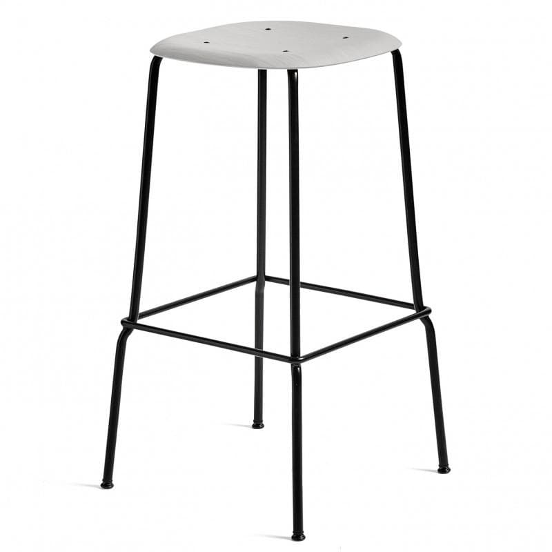 HAY Soft Edge 80 Høj Soft grey Black