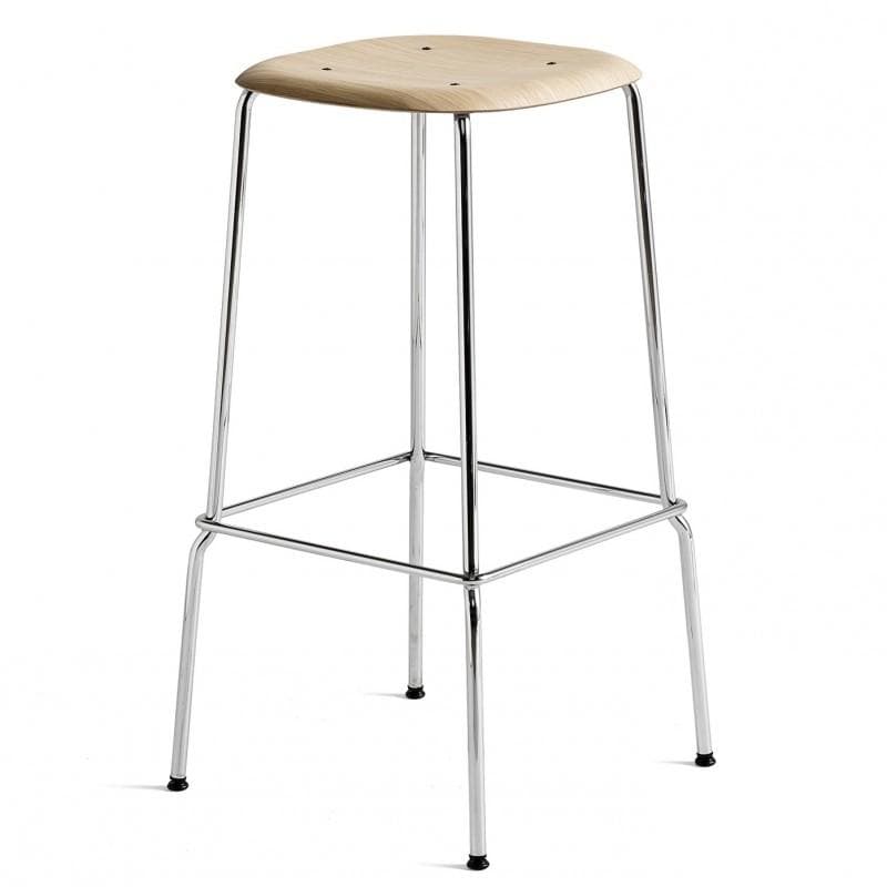 HAY Soft Edge 80 Høj Chrome Eg, Vandbaseret lak