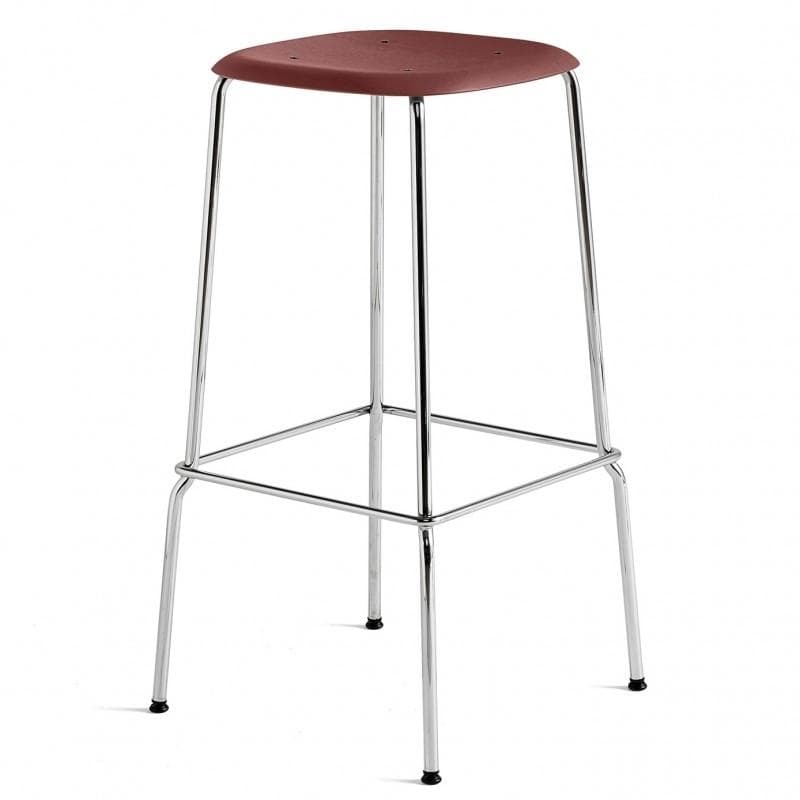 HAY Soft Edge 80 Høj Fall red Chrome