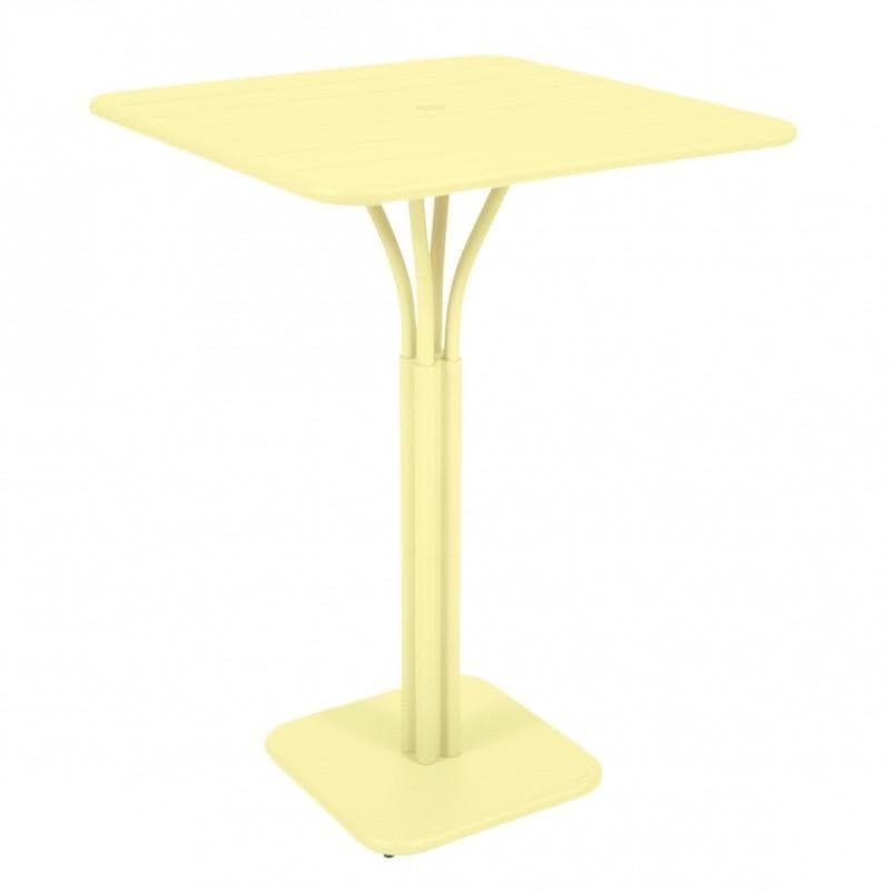Fermob Luxembourg High Table 80 x 80 Frosted Lemon