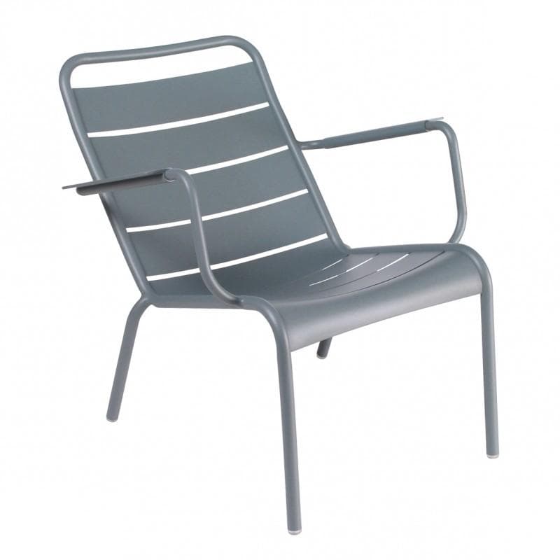 Fermob Luxembourg Low Armchair Storm Grey