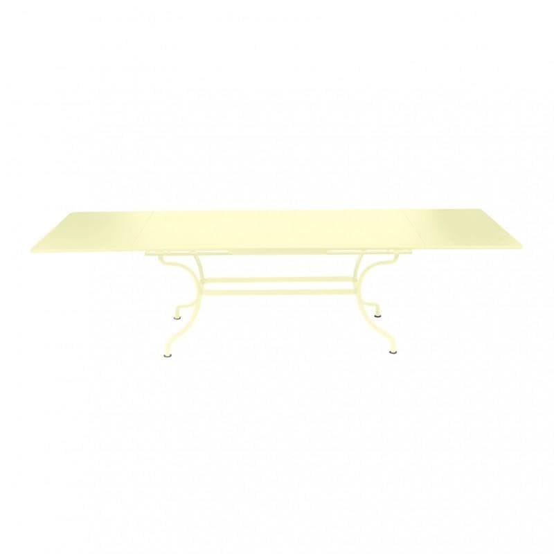 Fermob Romane Table With Extensions Frosted Lemon