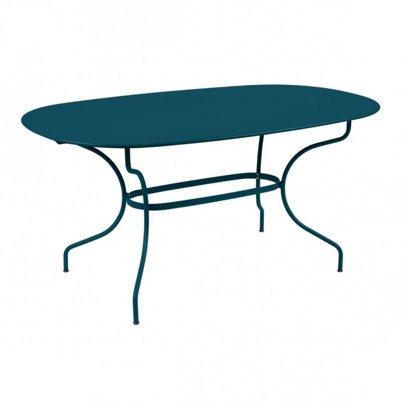 Fermob Opéra+ Oval Table Acapulco Blue