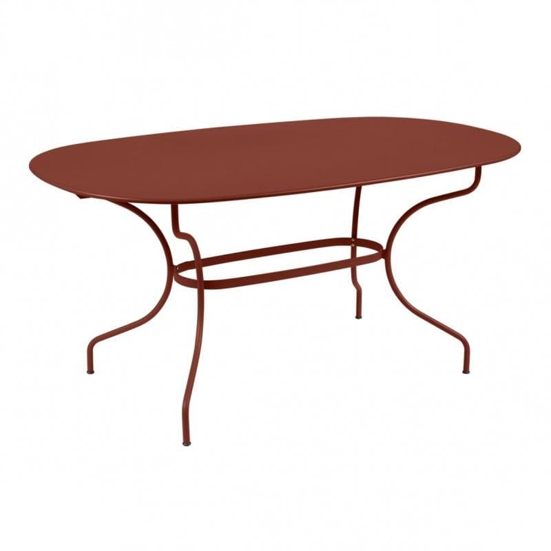 Fermob Opéra+ Oval Table Red Ochre
