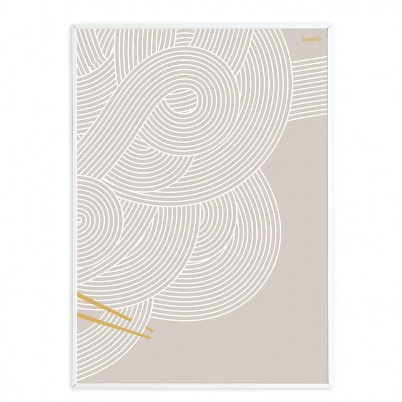 Taishō "Udon #2" 40 x 50 Varm grå