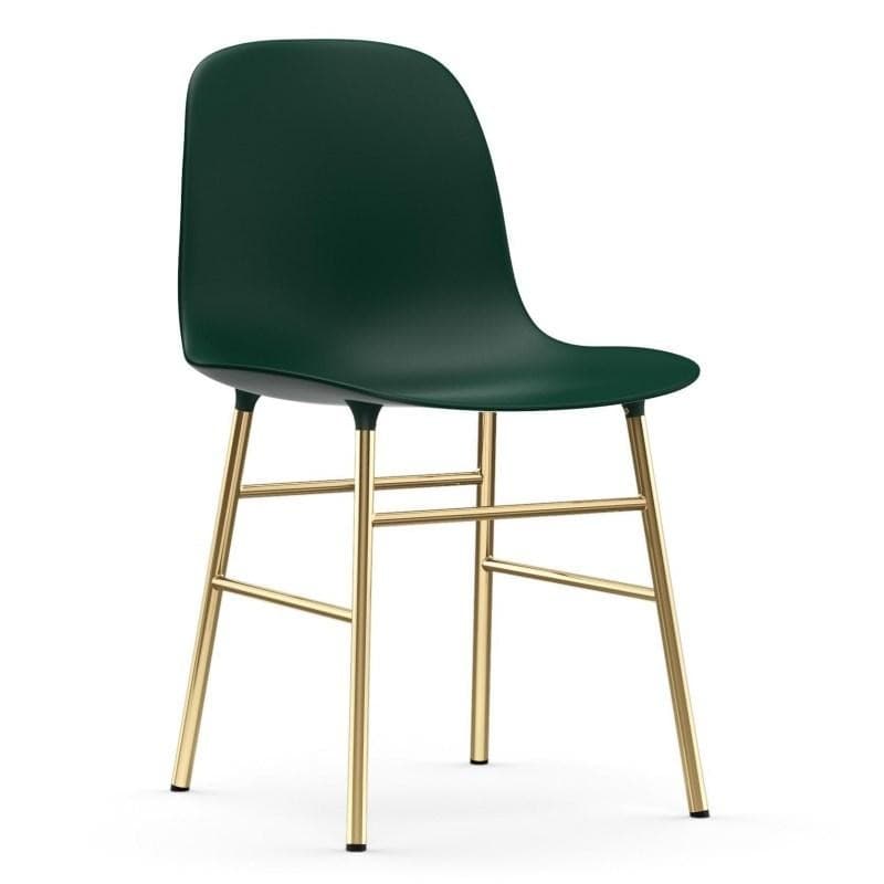 Normann Copenhagen Form Stol Messing Grøn