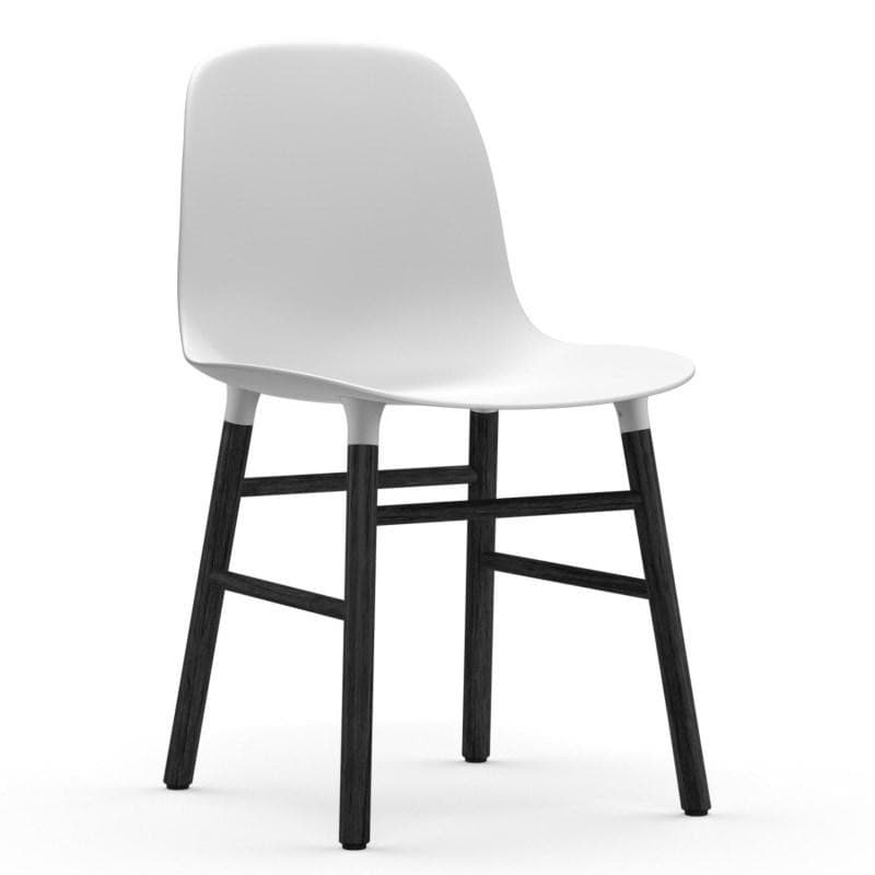 Normann Copenhagen Form Stol Sort Eg Hvid/sort