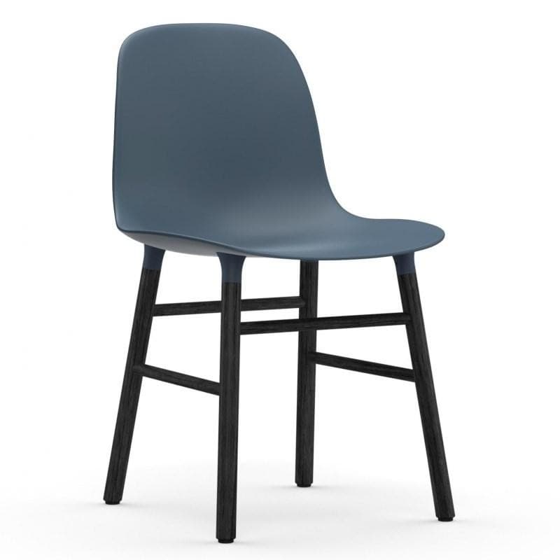 Normann Copenhagen Form Stol Sort Eg Blå/sort