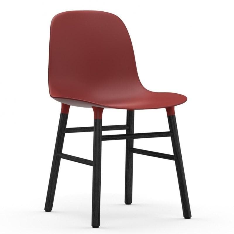 Normann Copenhagen Form Stol Sort Eg Rød/sort