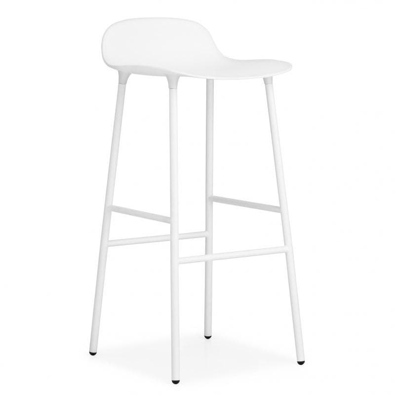 Normann Copenhagen Form Barstol Stål 75 Hvid/stål