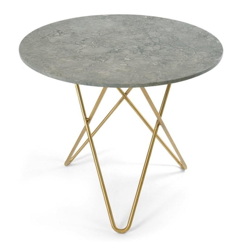 Ox Denmarq Dining O Table 80 Grå Marmor Messing