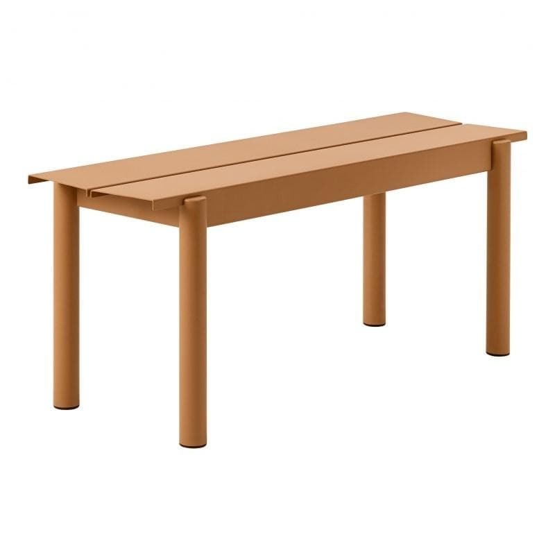 Muuto Linear Steel Bench Burnt Orange 110 x 34