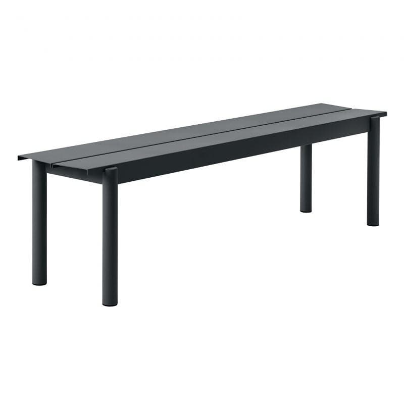 Muuto Linear Steel Bench Black 170 x 34