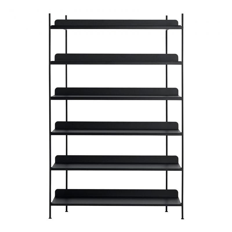 Muuto Compile Shelving System Sort Konfiguration 4
