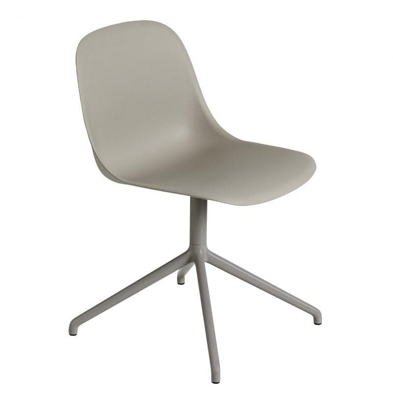 Muuto Fiber Side Chair Swivel Plast Grå/Grå