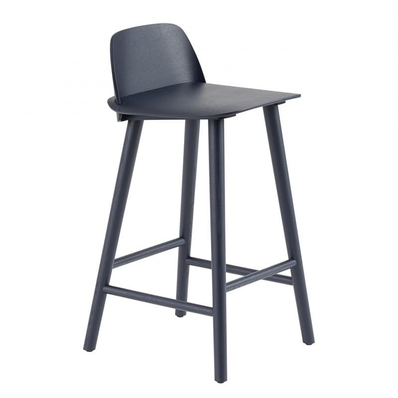 Muuto Nerd Bar & Counter Stool Lille Midnight Blue