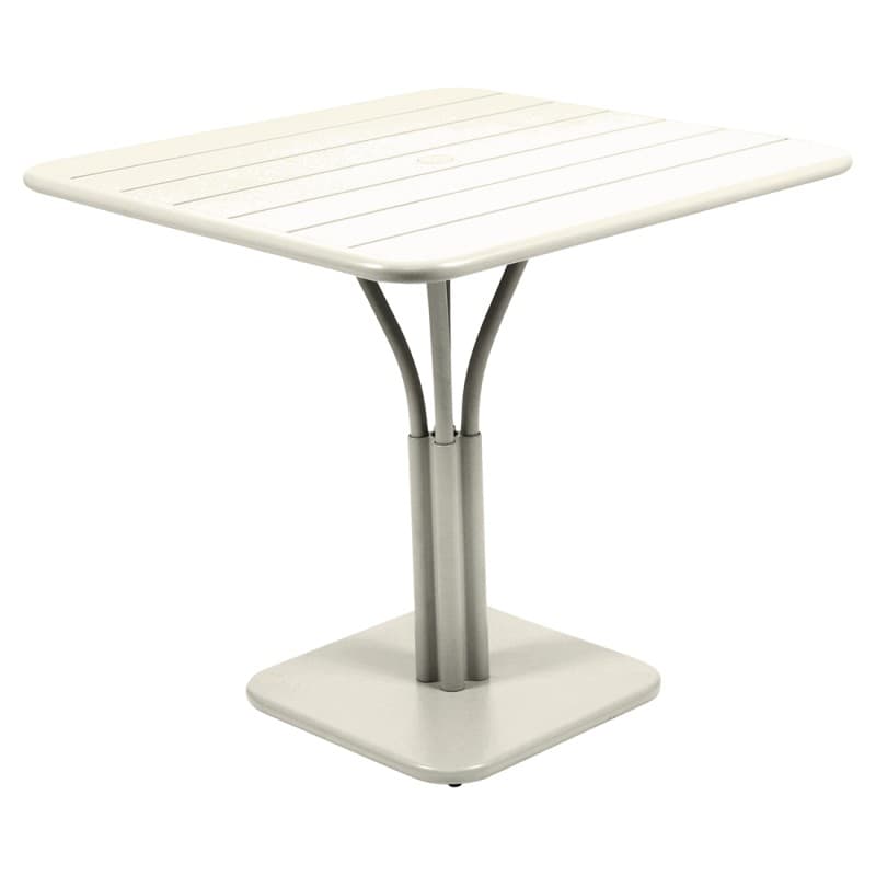 Fermob Luxembourg Pedestal Table 80 x 80 Clay Grey