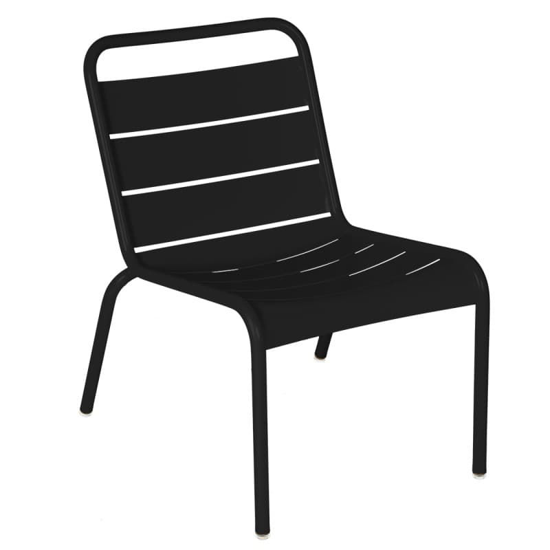 Fermob Luxembourg Lounge Chair Liquorice