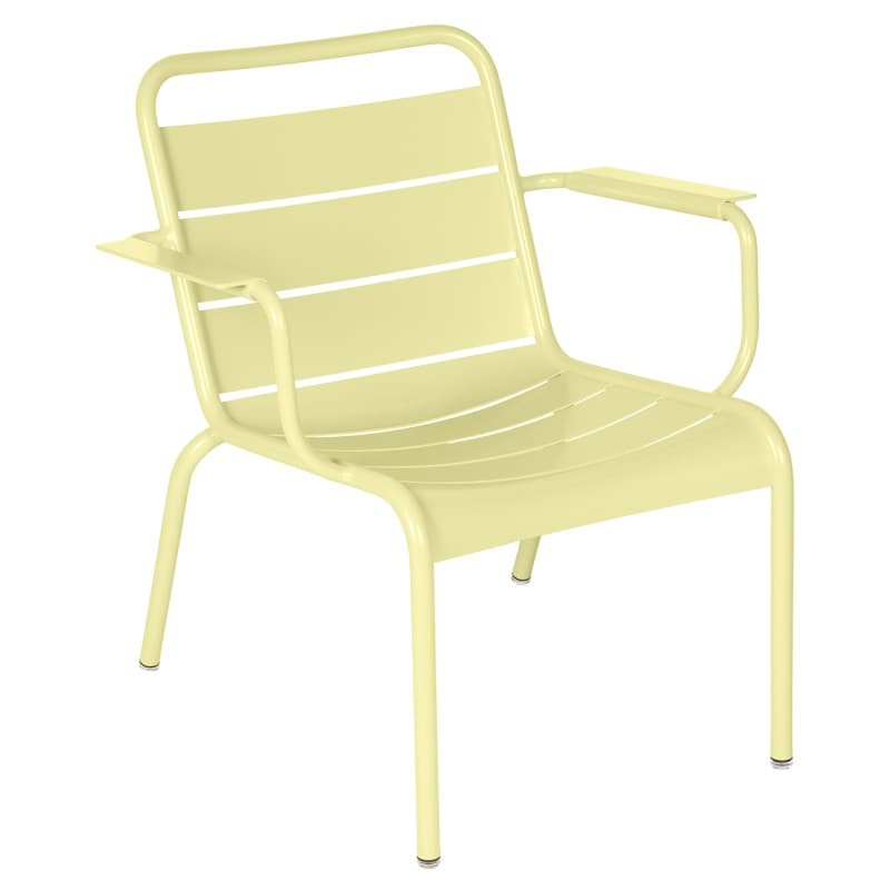 Fermob Luxembourg Lounge Armchair Frosted Lemon