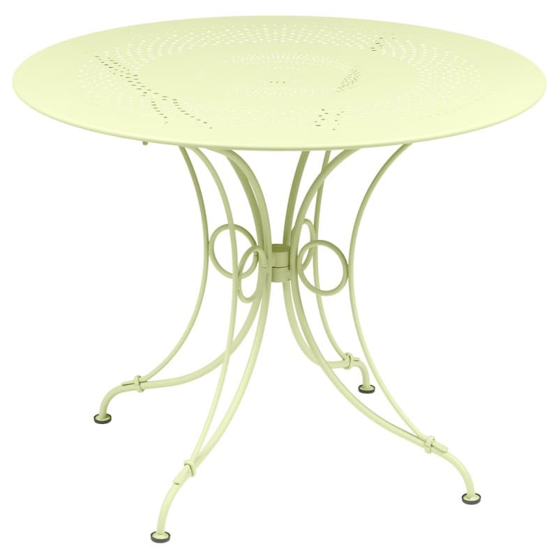 Fermob 1900 Table Ø 96 Frosted Lemon