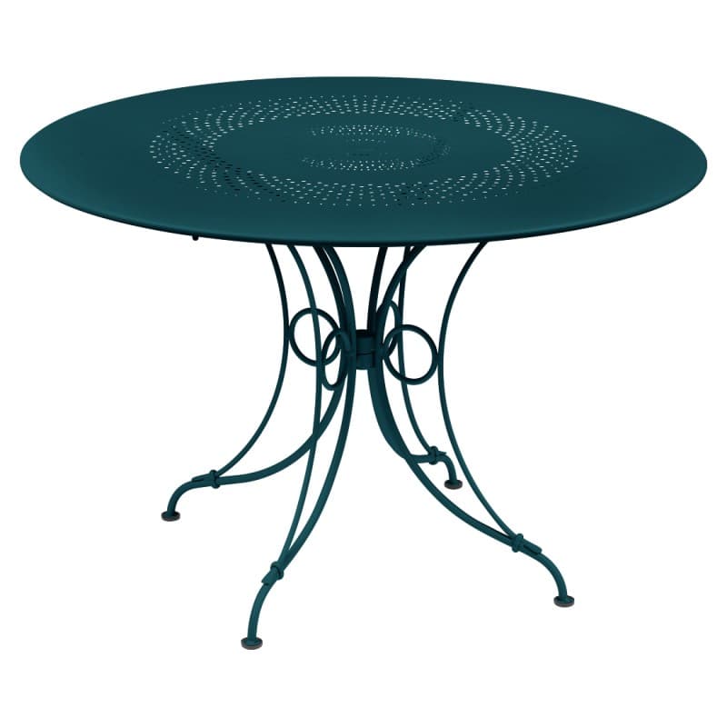 Fermob 1900 Table Ø 117 Acapulco Blue