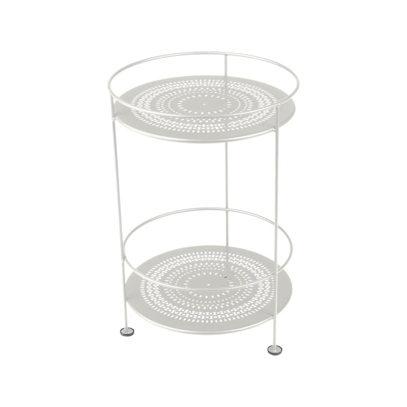 Fermob Guinguette Side Table Perforated Clay Grey